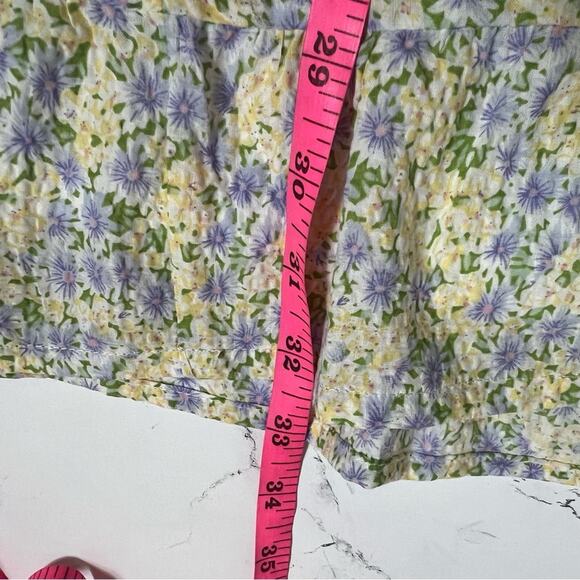NWT Arula Claire mini dress Sz 3X Blue yellow floral - Picture 4 of 8